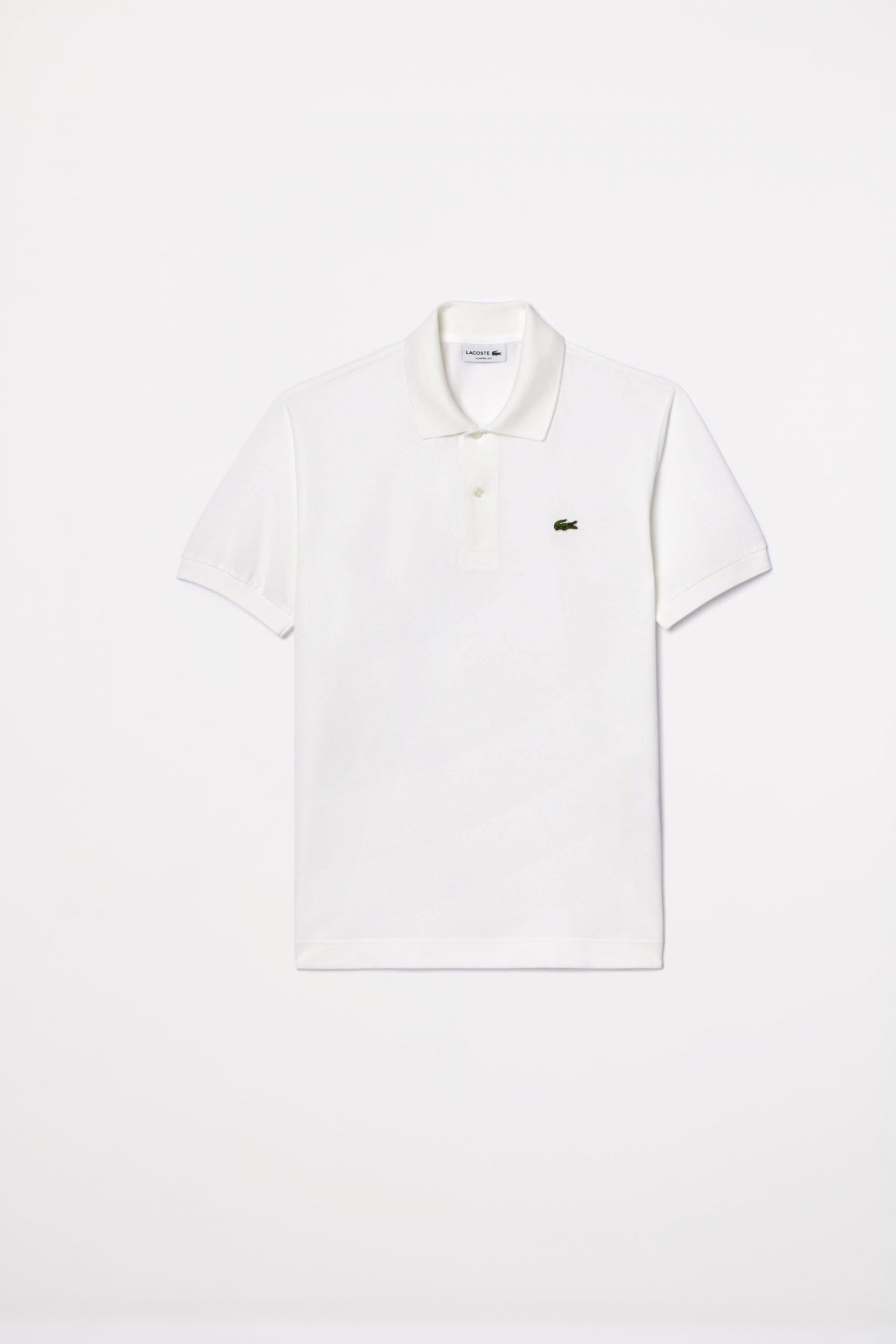 LACOSTE  SHORT SLEEVED RIBBE en color WHITE  (2)