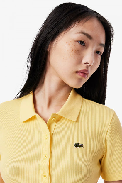 LACOSTE RIBBED COLLAR SHIRT en color YELLOW  (2)