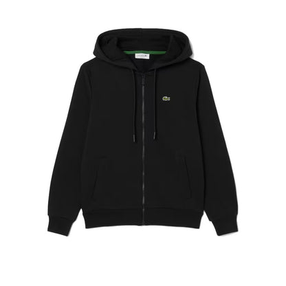 LACOSTE ZIPPED FLEECE HOODIE en color BLACK  (4)