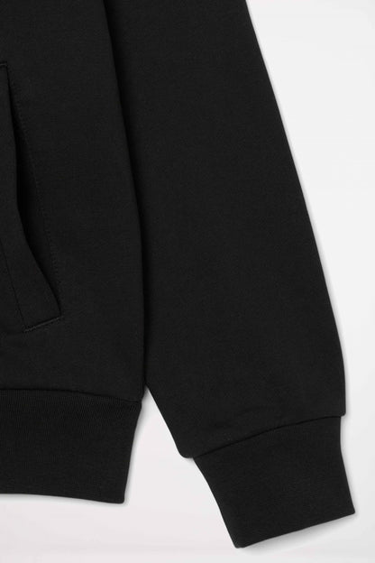 LACOSTE ZIPPED FLEECE HOODIE en color BLACK  (3)