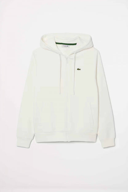 LACOSTE ZIPPED FLEECE HOODIE en color FLOUR  (2)