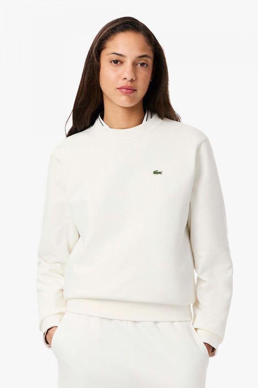 LACOSTE RELAXED FIT FLEECE C en color FLOUR  (1)