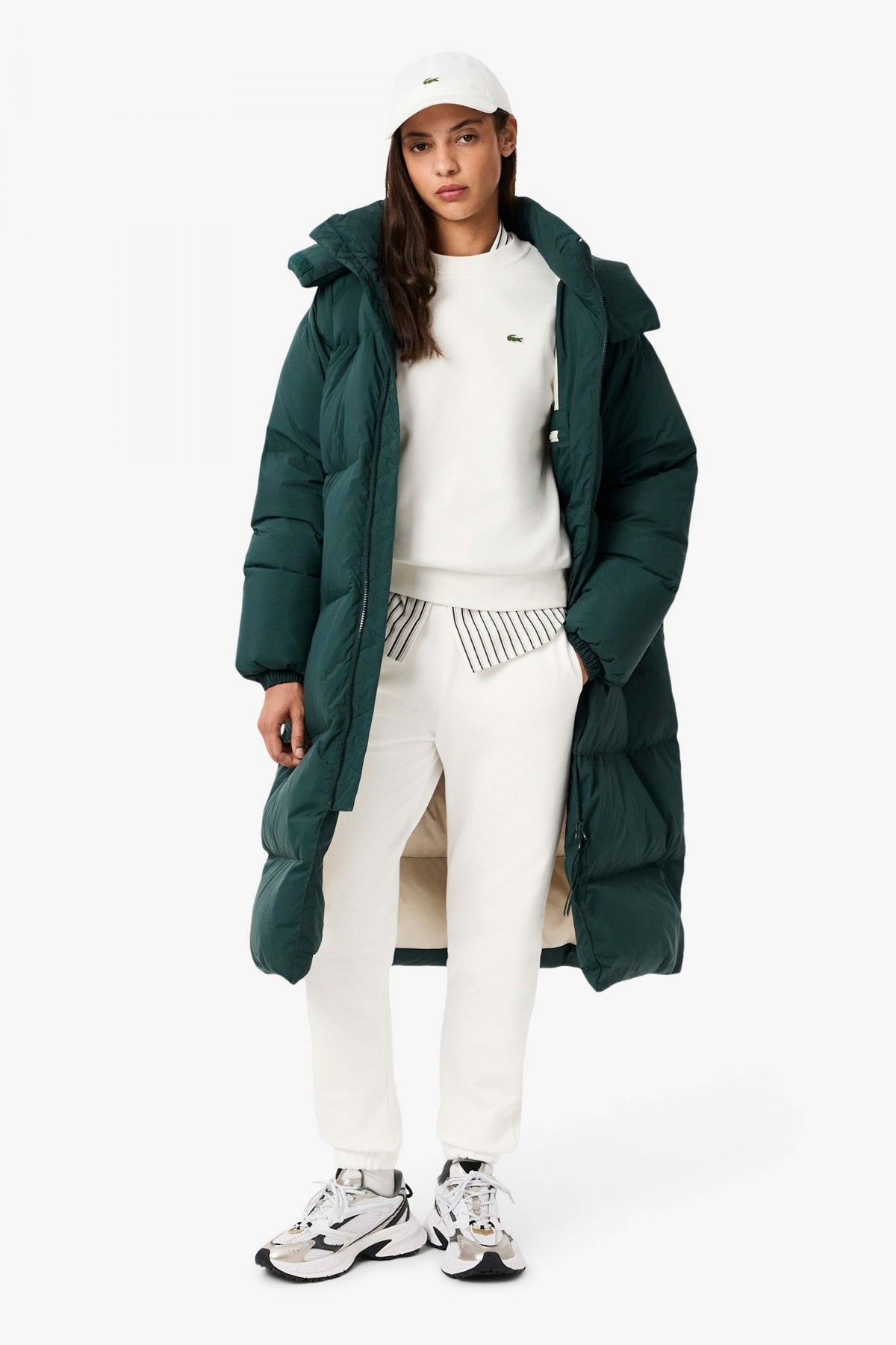 LACOSTE RELAXED FIT FLEECE C en color FLOUR  (4)