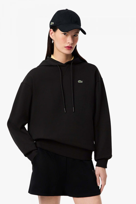 LACOSTE OVERSIZED FLEECE HOO en color BLACK  (1)