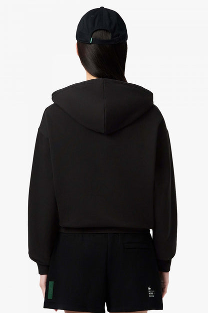 LACOSTE OVERSIZED FLEECE HOO en color BLACK  (3)