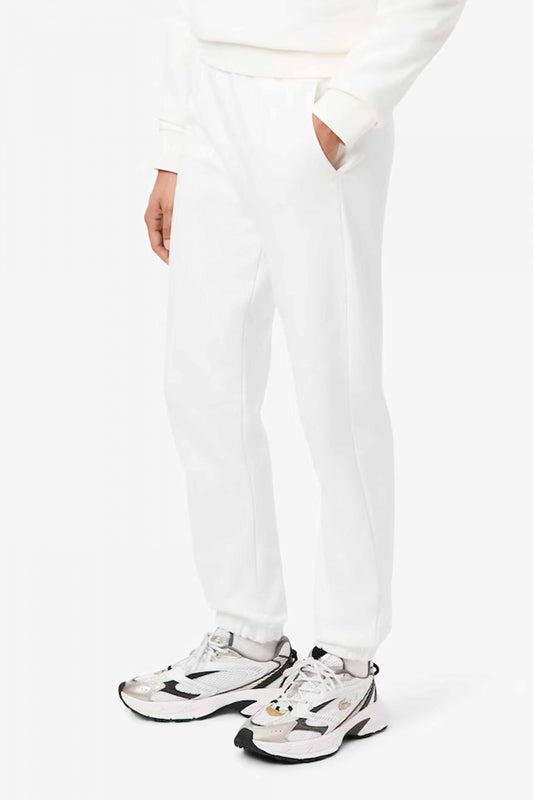 LACOSTE FLEECE SWEATPANTS en color FLOUR  (1)