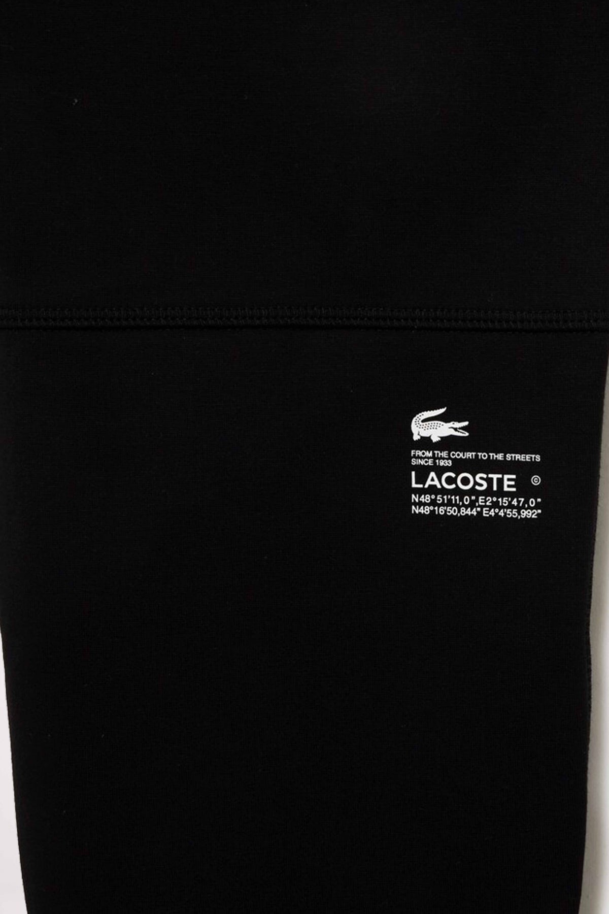 LACOSTE COTTON SWEATPANTS en color BLACK  (4)