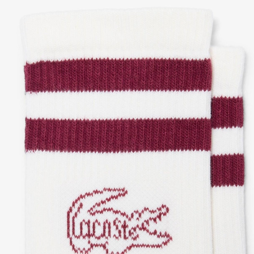 LACOSTE RA CREW SOCKS en color WIT  (6)