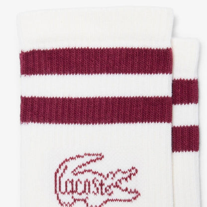 LACOSTE RA CREW SOCKS en color WIT  (6)