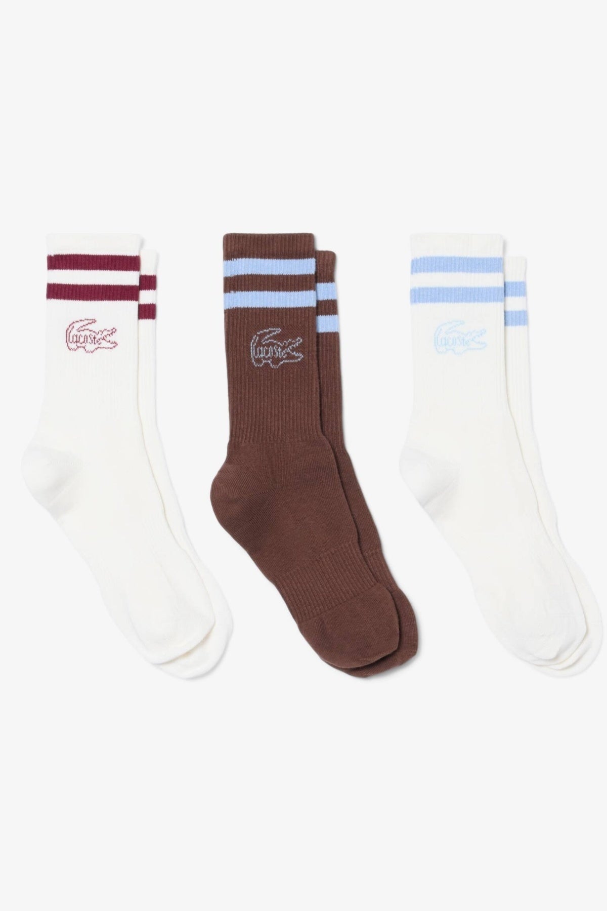 LACOSTE RA CREW SOCKS en color WIT  (1)