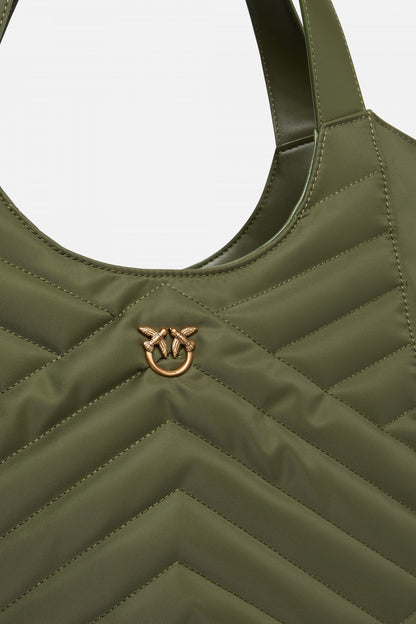 PINKO TOTE BAG PUZZLE RECY en color XQ  (3)