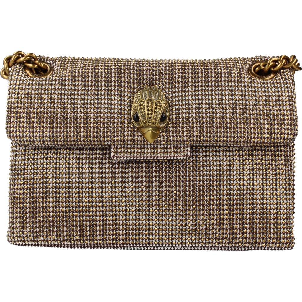 KURT GEIGER LONDON FABRIC MINI KENSINGT en color BEIGE  (5)