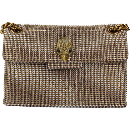 KURT GEIGER LONDON FABRIC MINI KENSINGT en color BEIGE  (5)