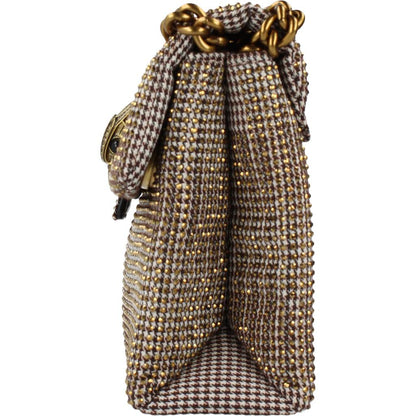 KURT GEIGER LONDON FABRIC MINI KENSINGT en color BEIGE  (6)