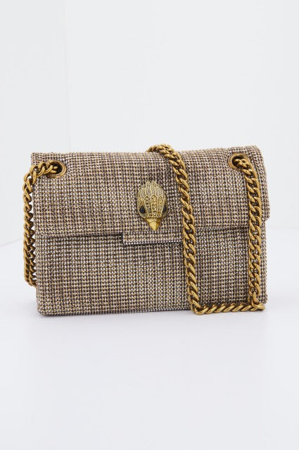 KURT GEIGER LONDON FABRIC MINI KENSINGT en color BEIGE  (1)