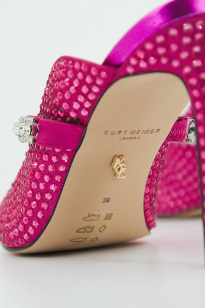 KURT GEIGER LONDON DUKE CRYSTAL en color FUCHSIA  (4)