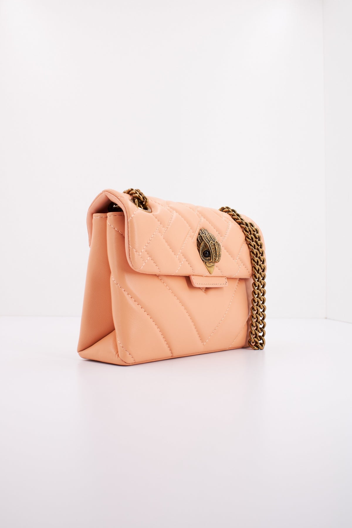 KURT GEIGER LONDON  LEATHER MINI KENSIN en color PEACH  (2)