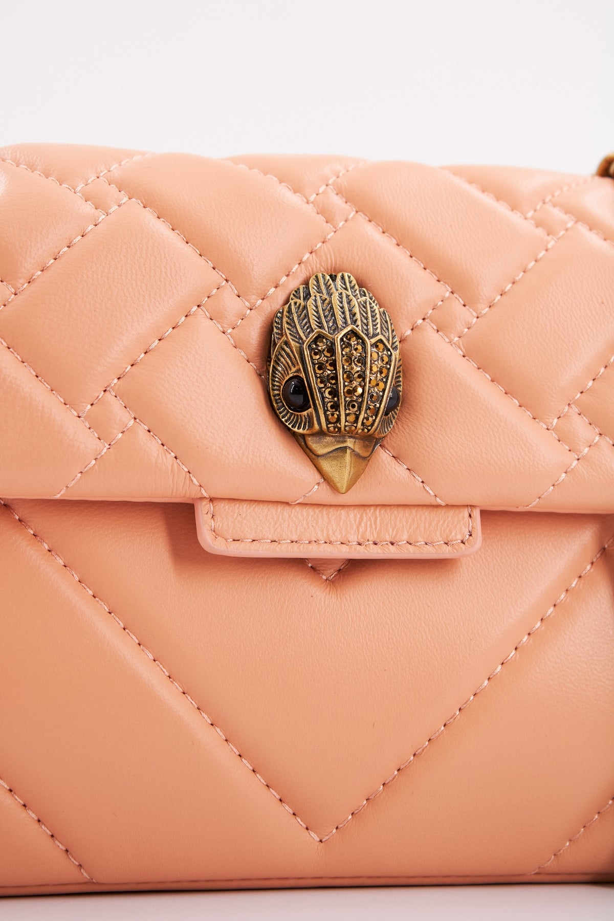 KURT GEIGER LONDON  LEATHER MINI KENSIN en color PEACH  (4)