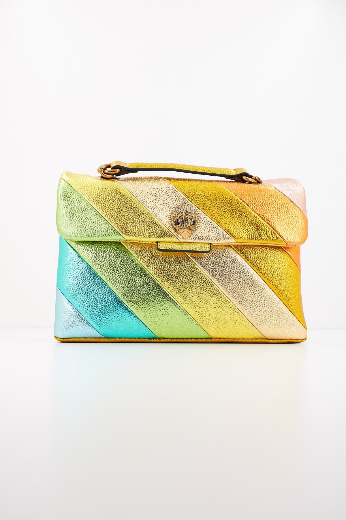 KURT GEIGER LONDON KENSINGTON LEATHER en color GREEN  (1)