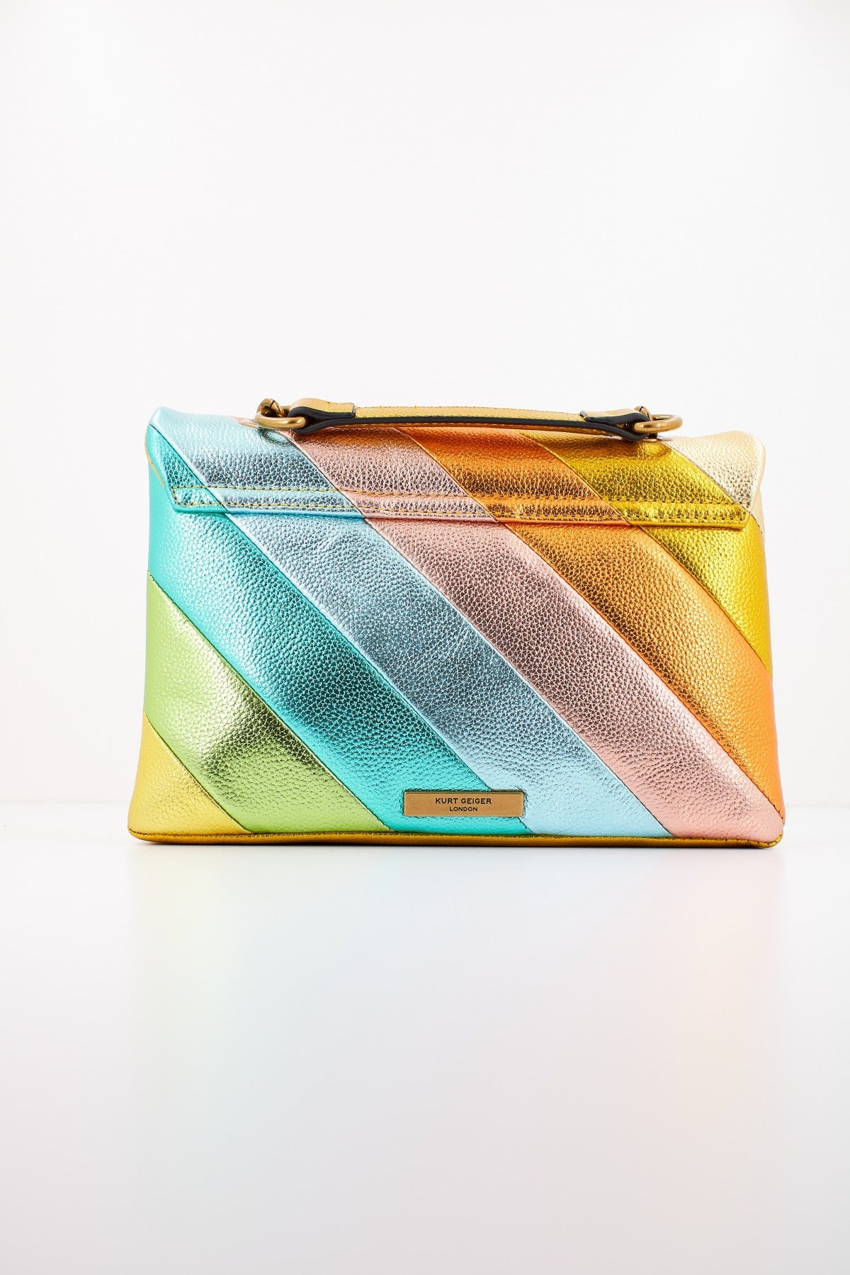 KURT GEIGER LONDON KENSINGTON LEATHER en color GREEN  (3)