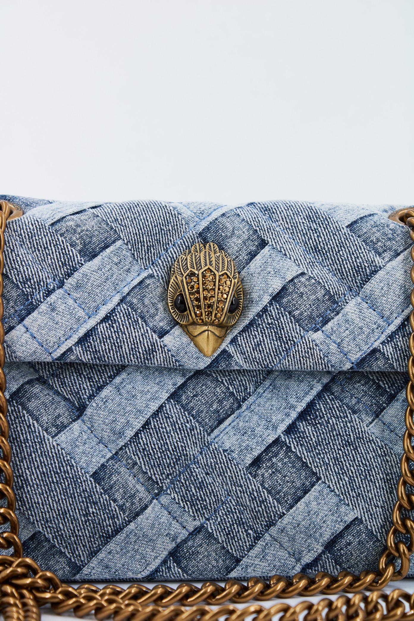 KURT GEIGER LONDON MINI KENSINGTON SOFT en color DENIM  (4)