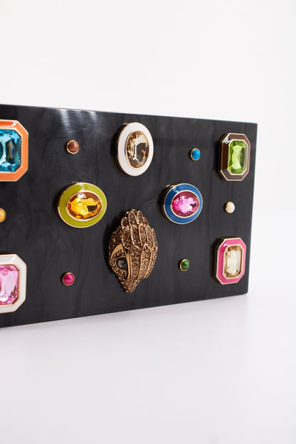 KURT GEIGER LONDON PERSPEX BOX CLUTH GE en color BLKCMB  (4)