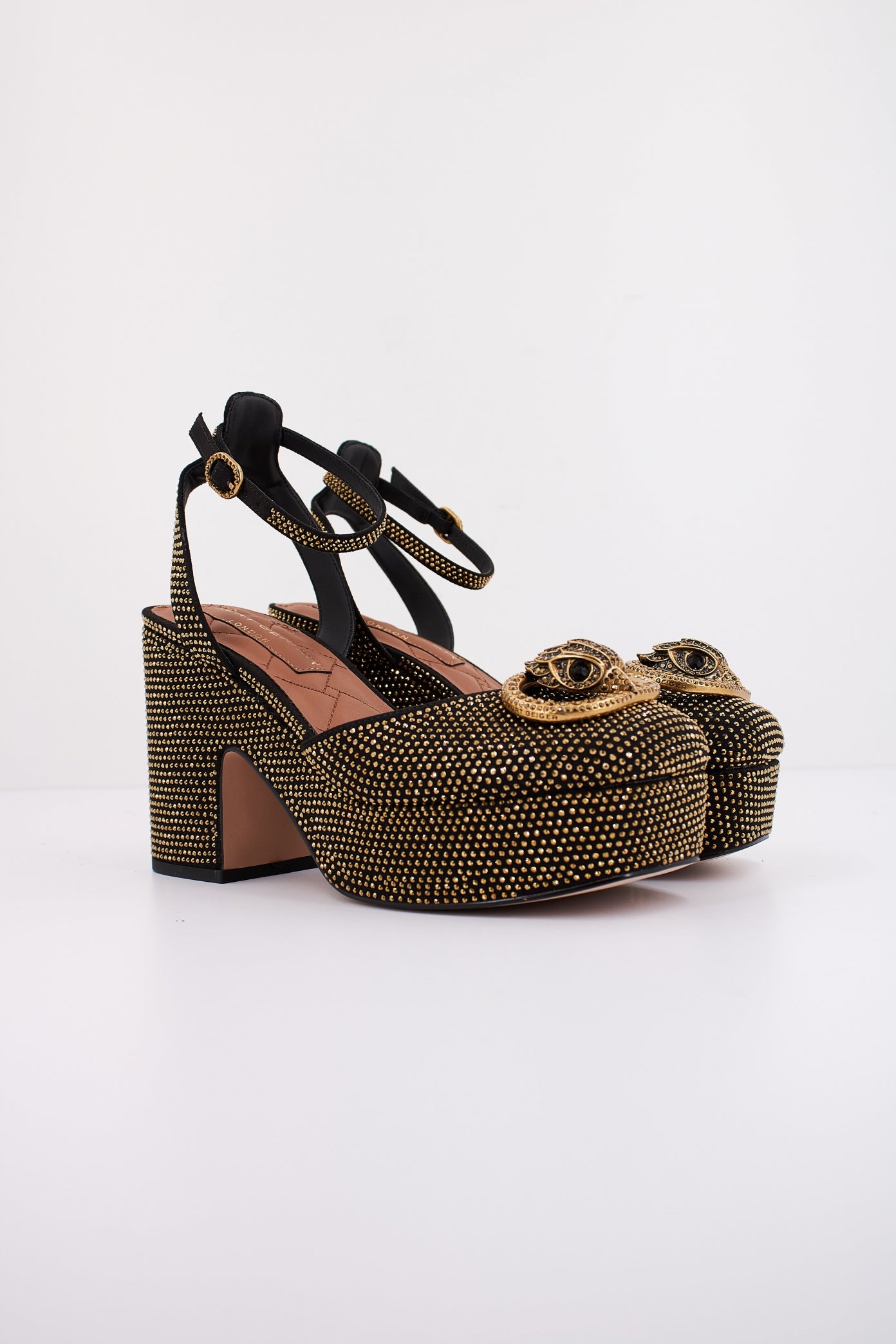 KURT GEIGER LONDON CHELSEA CLOSED PLATF en color GLDCMB  (2)