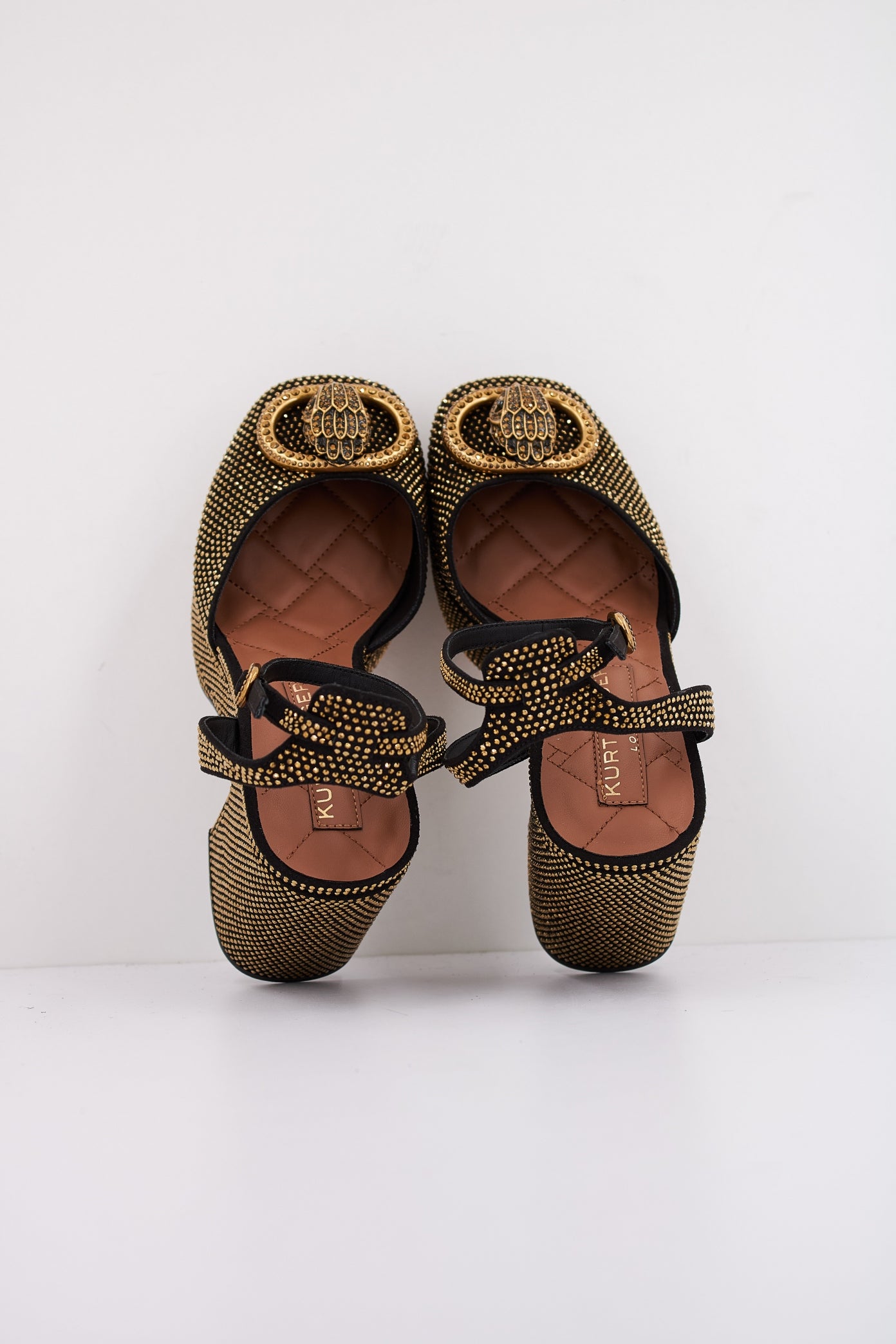 KURT GEIGER LONDON CHELSEA CLOSED PLATF en color GLDCMB  (3)