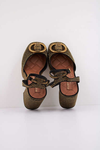 KURT GEIGER LONDON CHELSEA CLOSED PLATF en color GLDCMB  (3)