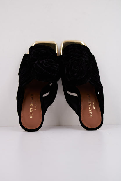 KURT GEIGER LONDON  BLOOM MULE en color BLACK  (3)