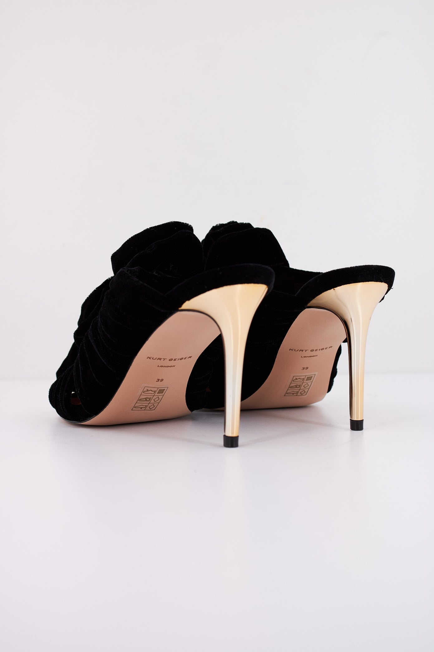 KURT GEIGER LONDON  BLOOM MULE en color BLACK  (4)