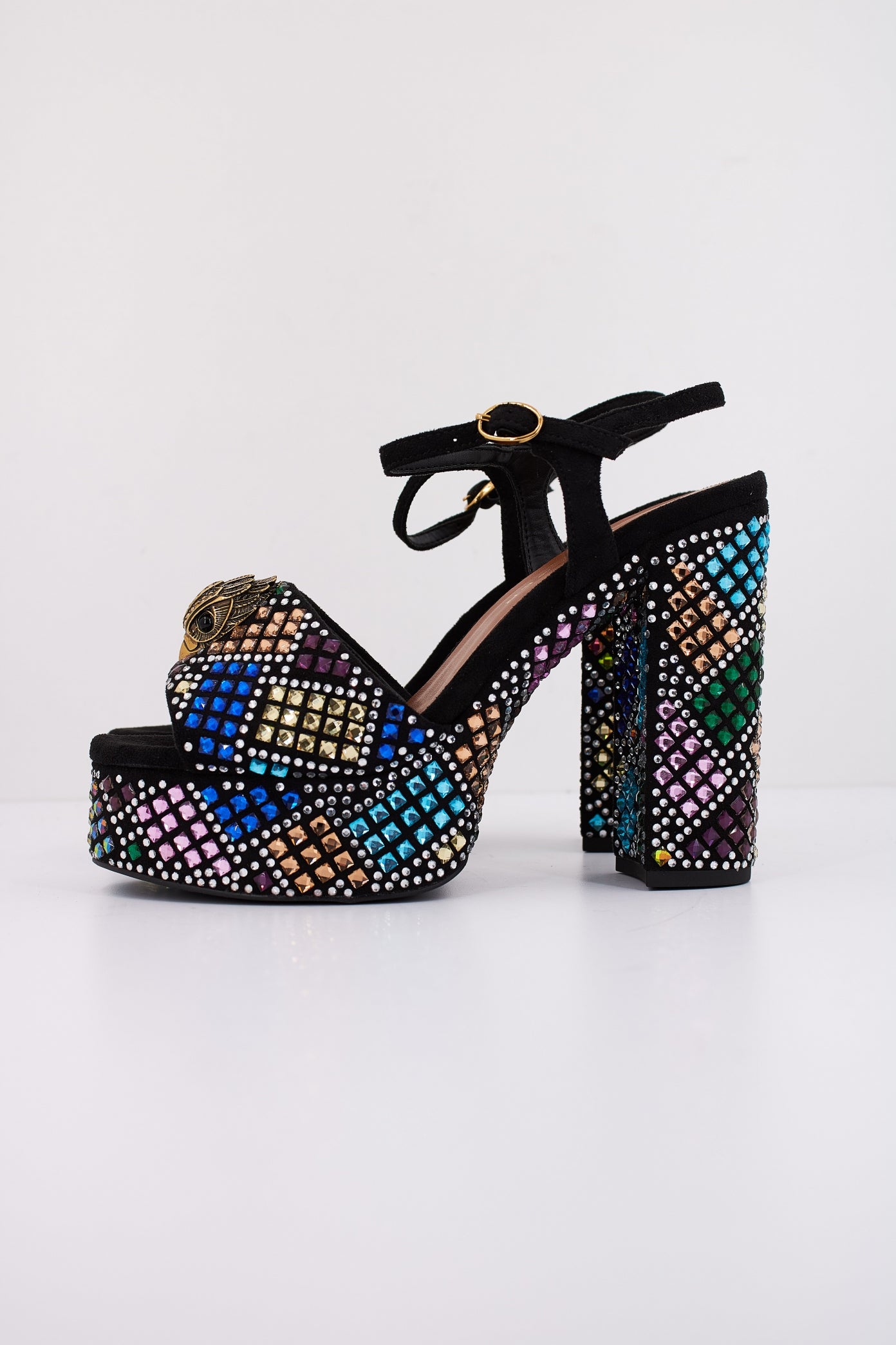 KURT GEIGER LONDON  KENSINGTON PLATFORM en color BLCKCMB  (1)