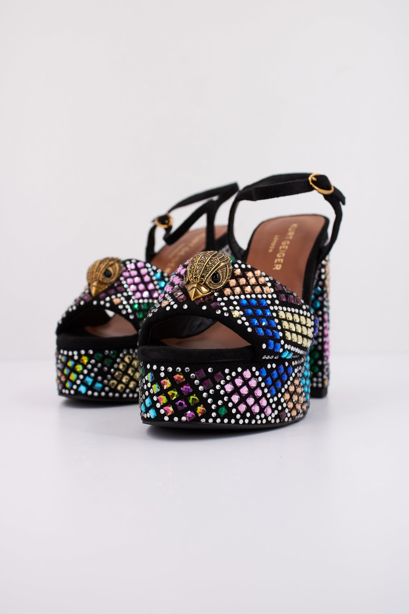 KURT GEIGER LONDON  KENSINGTON PLATFORM en color BLCKCMB  (2)