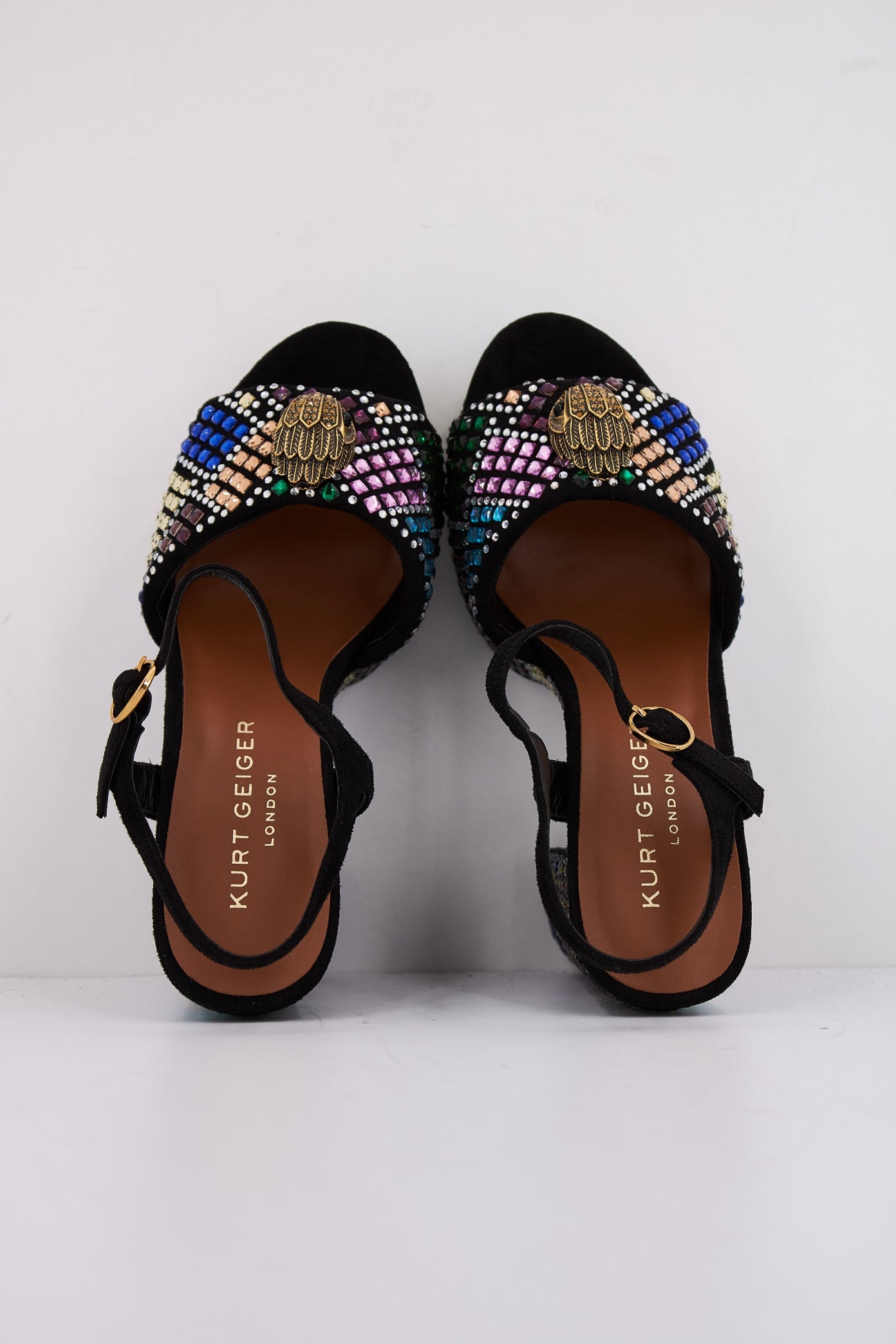 KURT GEIGER LONDON  KENSINGTON PLATFORM en color BLCKCMB  (3)