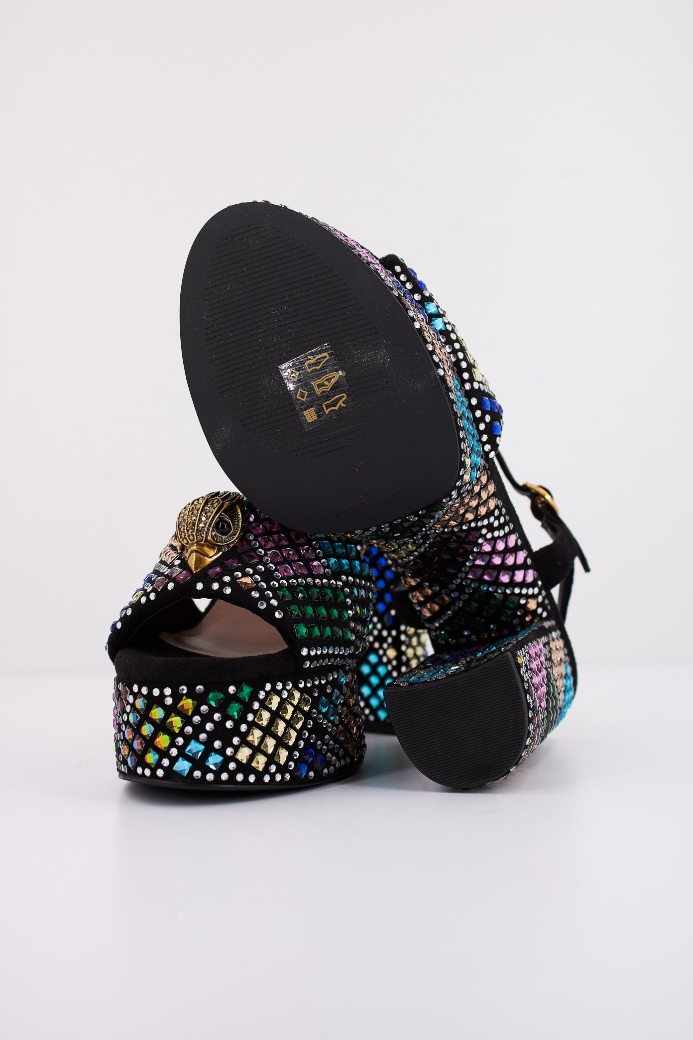 KURT GEIGER LONDON  KENSINGTON PLATFORM en color BLCKCMB  (5)