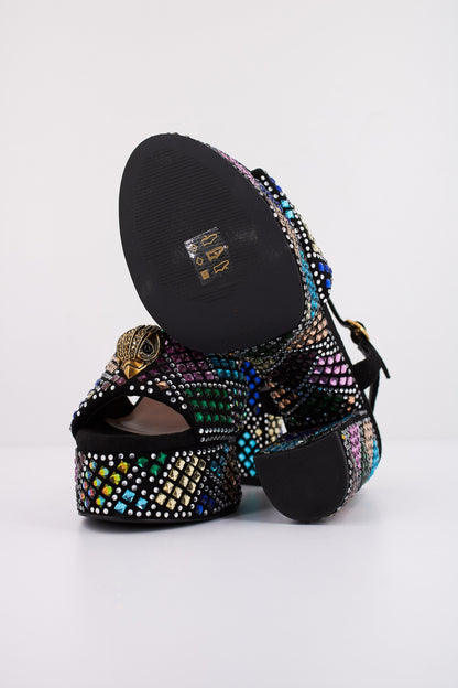 KURT GEIGER LONDON  KENSINGTON PLATFORM en color BLCKCMB  (5)