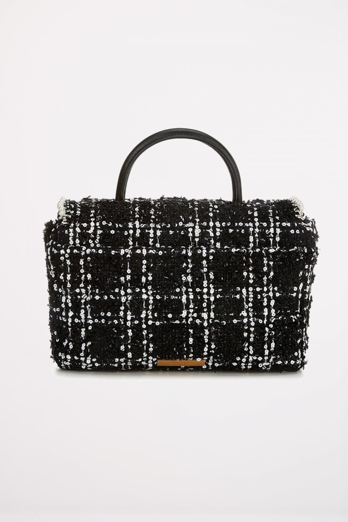 KURT GEIGER LONDON TWEED HANDLE KENSING en color BLKWHT  (3)