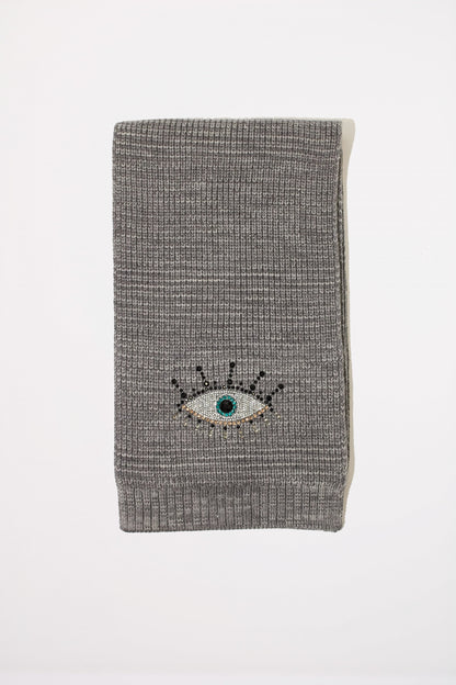 KURT GEIGER LONDON EVIL EYE SCARF en color GRYMXD  (1)
