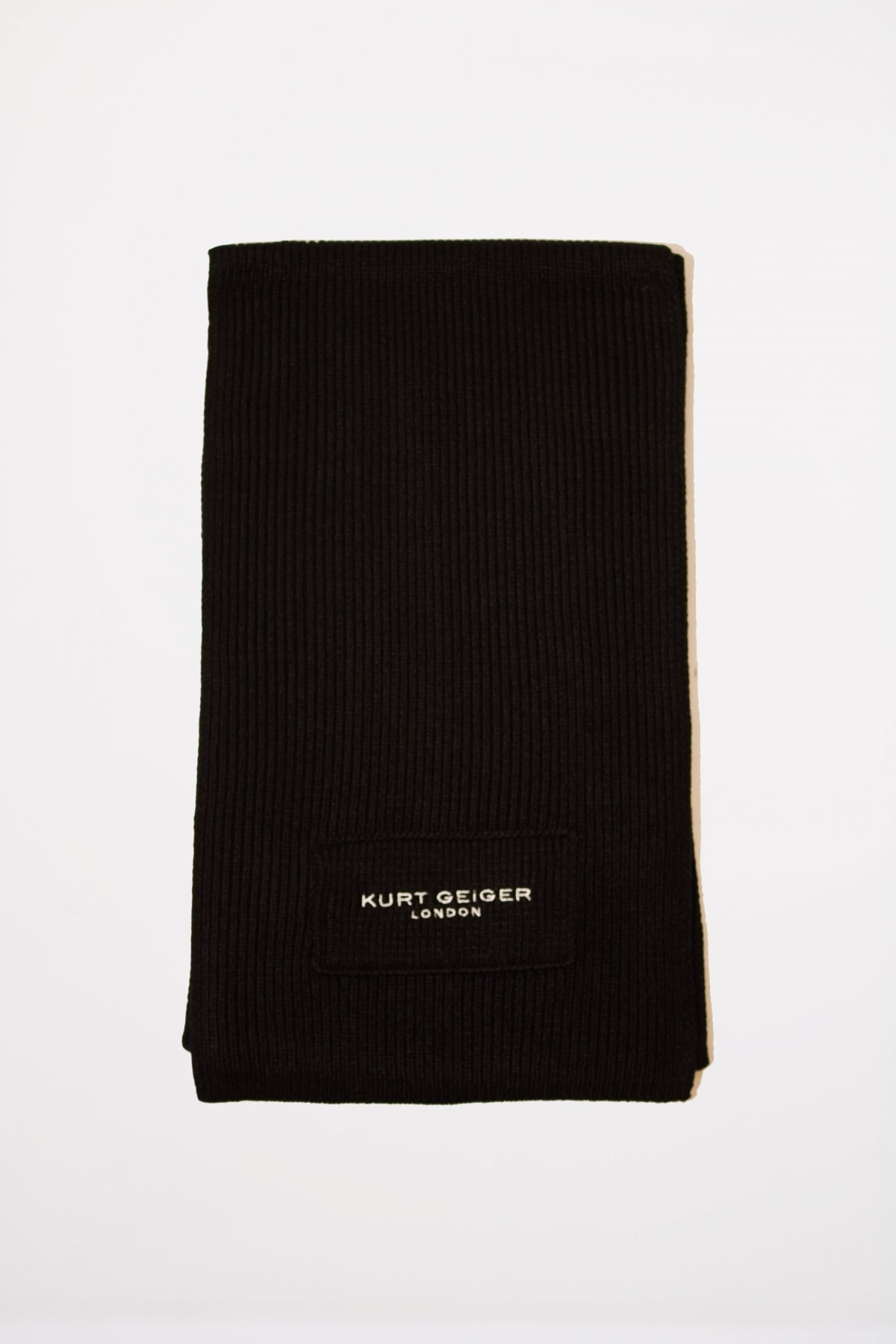 KURT GEIGER LONDON KGL KNITTED SCARF en color BLACK  (1)