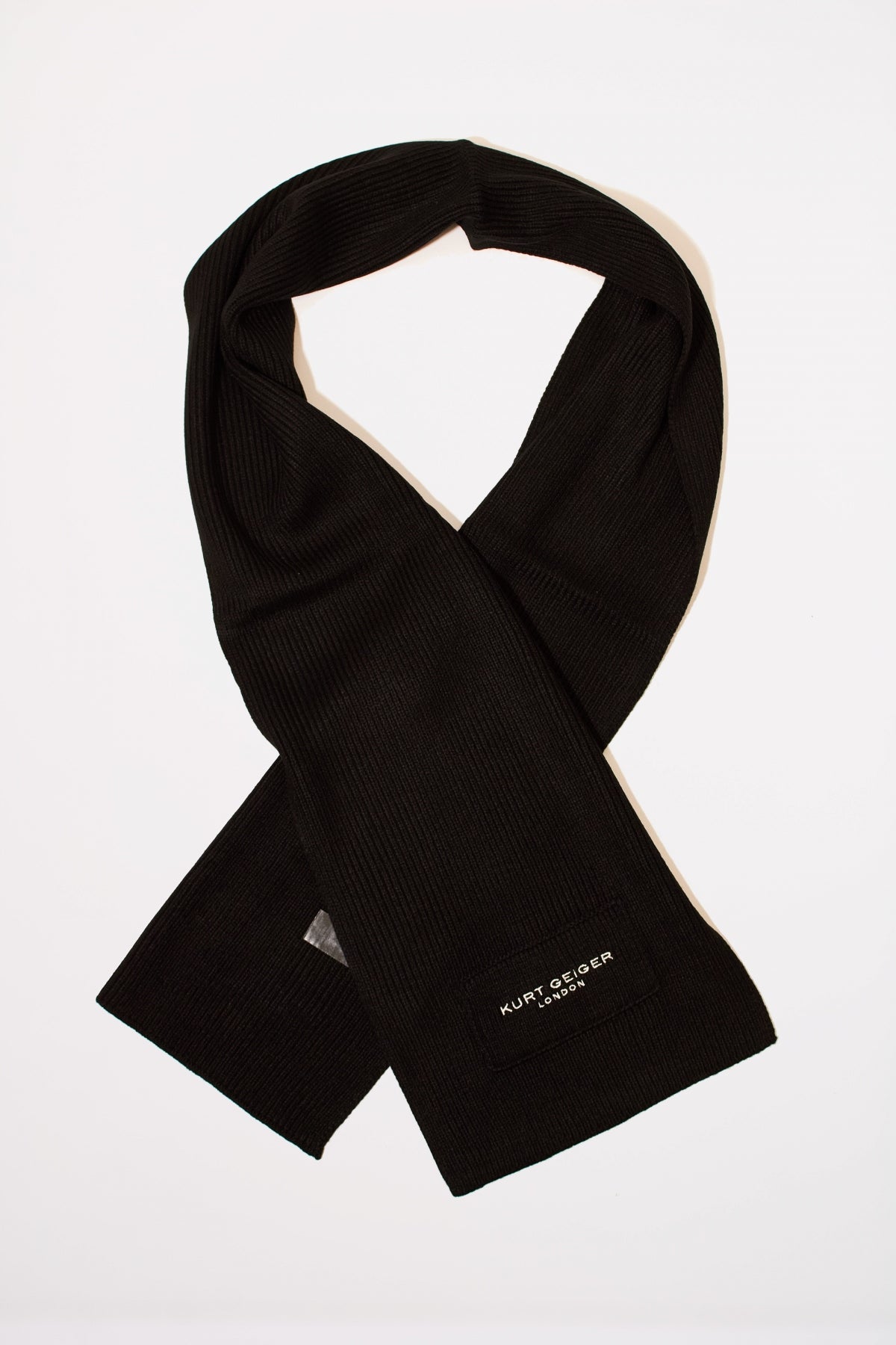 KURT GEIGER LONDON KGL KNITTED SCARF en color BLACK  (2)