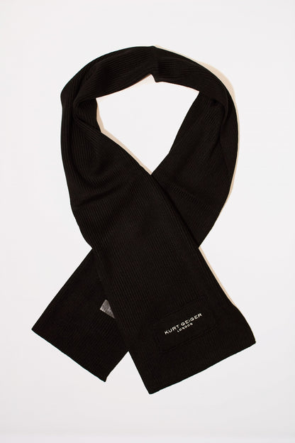 KURT GEIGER LONDON KGL KNITTED SCARF en color BLACK  (2)