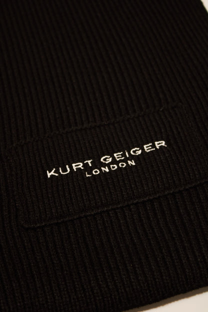 KURT GEIGER LONDON KGL KNITTED SCARF en color BLACK  (4)