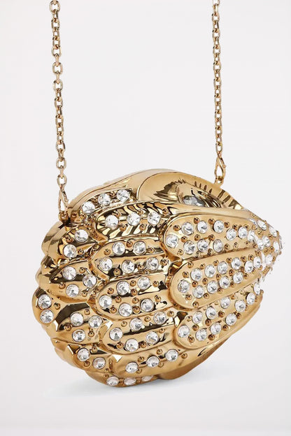 KURT GEIGER LONDON EAGLE CLUCH en color GOLD  (3)