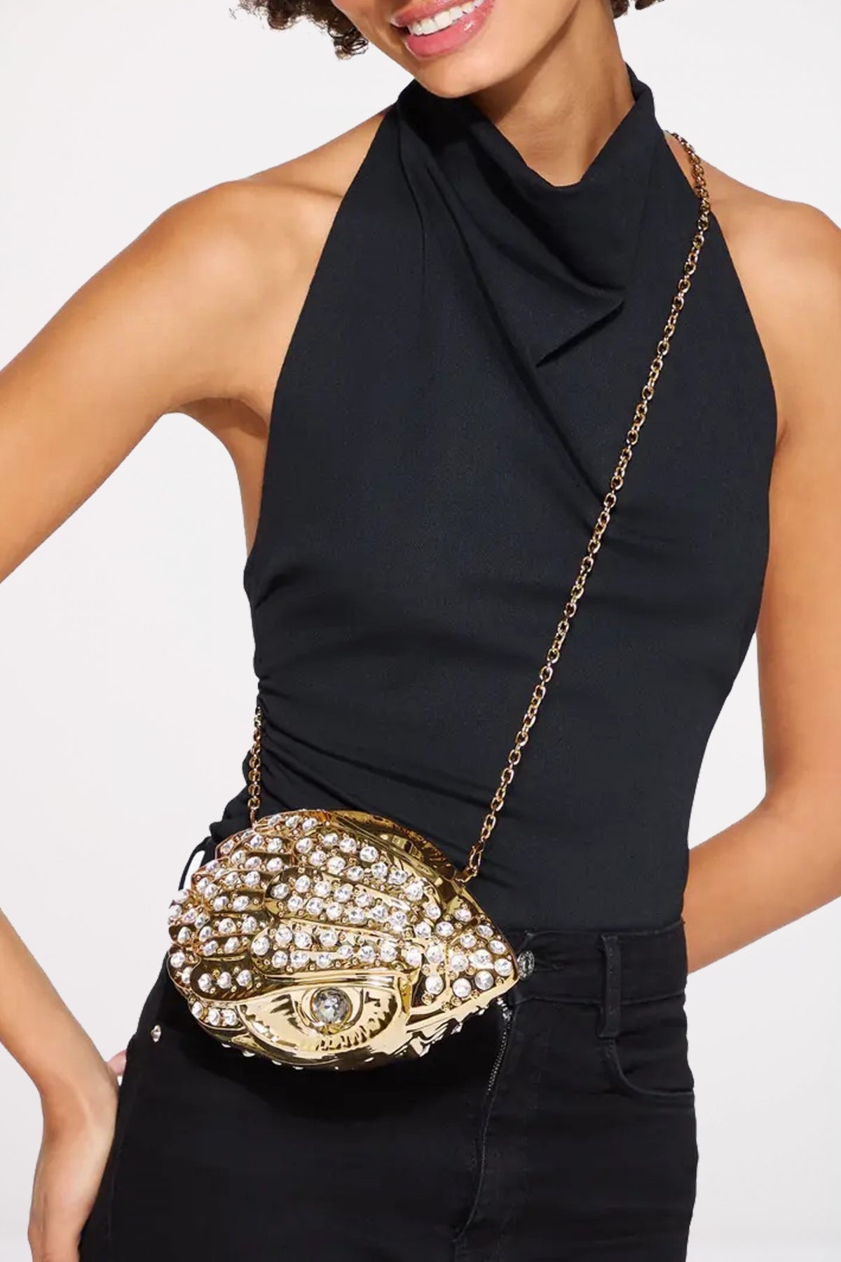 KURT GEIGER LONDON EAGLE CLUCH en color GOLD  (5)