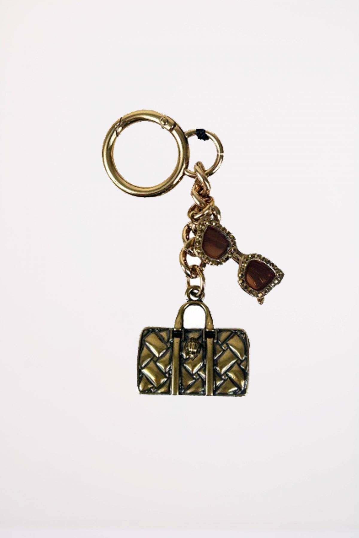 KURT GEIGER LONDON BOSTON KEYRING en color GOLD  (1)