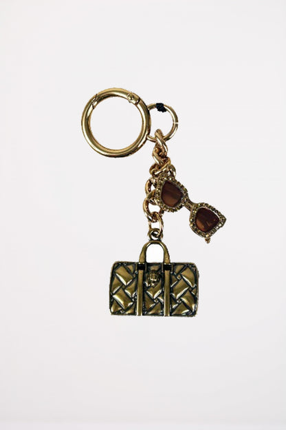 KURT GEIGER LONDON BOSTON KEYRING en color GOLD  (1)