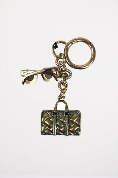 KURT GEIGER LONDON BOSTON KEYRING en color GOLD  (2)