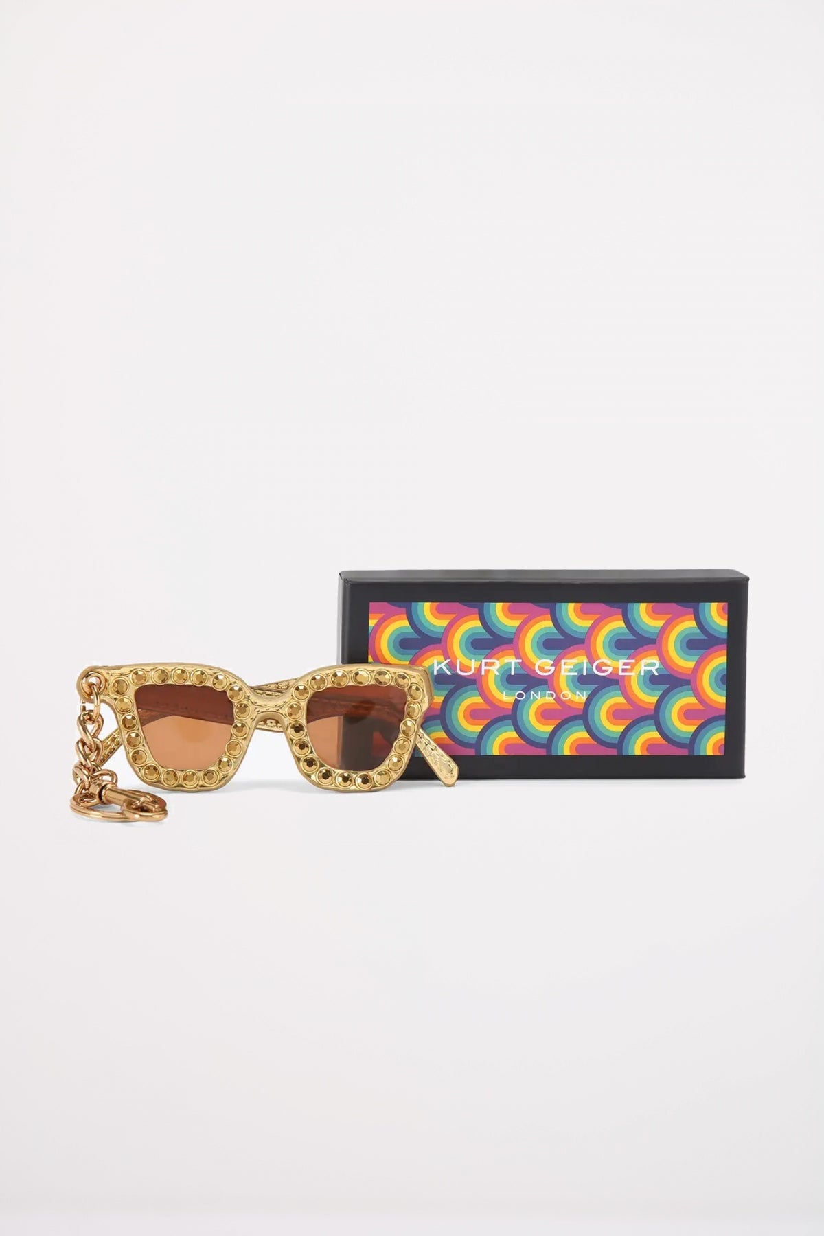 KURT GEIGER LONDON SUNGLASSES KEYRING en color GOLD  (4)