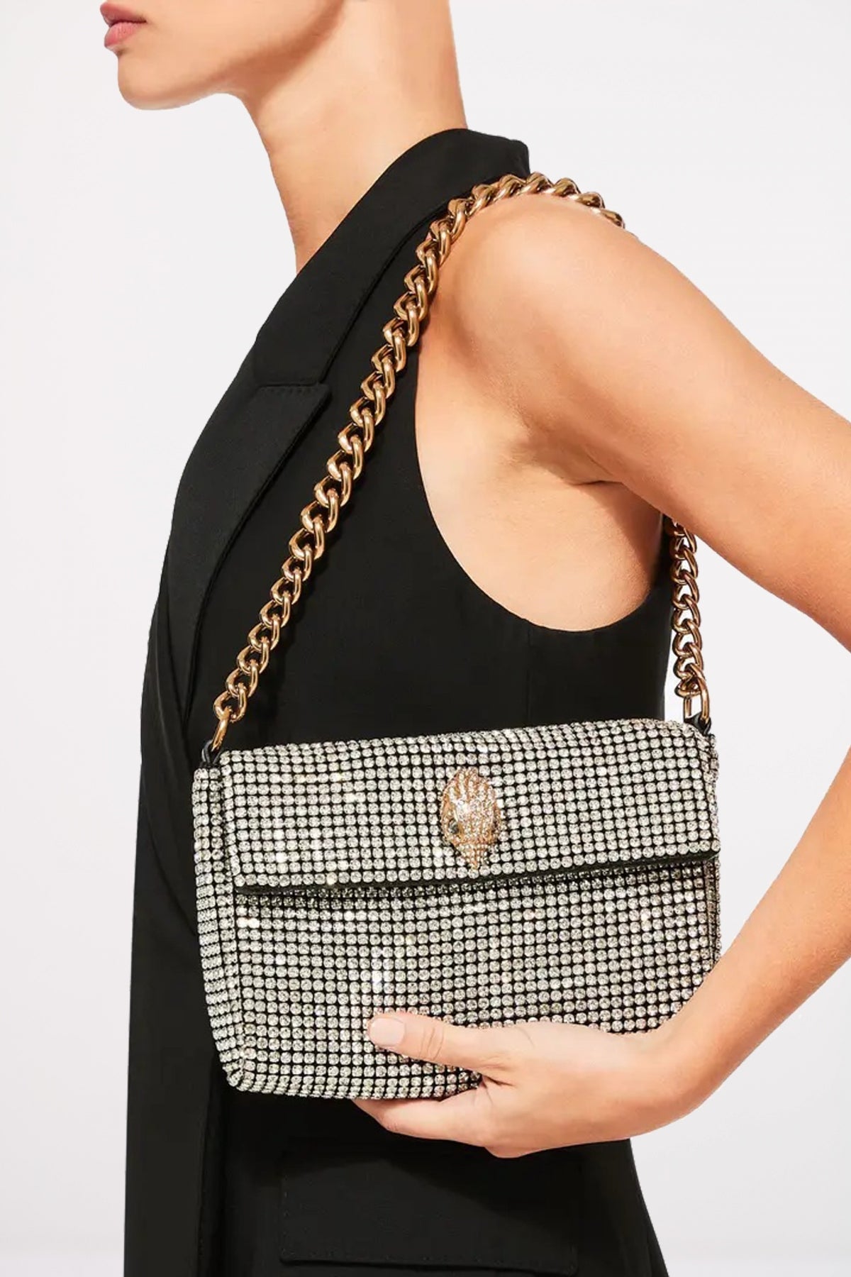 KURT GEIGER LONDON SM PARTY SHOUDLDER en color SILVER  (4)