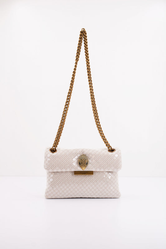 KURT GEIGER LONDON SEQUINS MINI KENSTON en color NATRAL  (1)